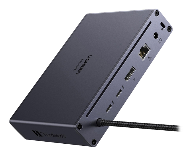 UGREEN Stacja dokująca 9w1 Maxidok U712 Thunderbolt 5 140W - 1513066 - zdjęcie 4